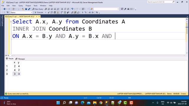 SQL | How to identify reverse pairs in data records | Self Join смотреть онлайн