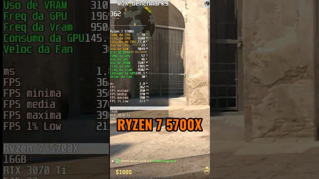 Ryzen 5 5600X vs Ryzen 7 5700X vs Ryzen 7 5800x - CS2 #benchmark #pcgamer #ryzen смотреть онлайн