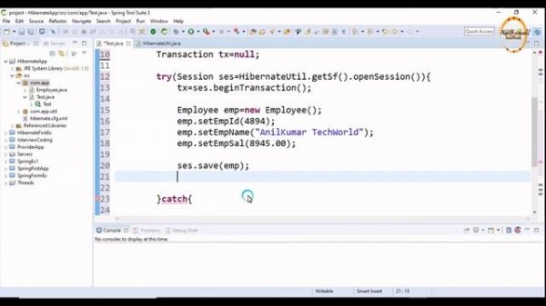 HibernateUtil Code-13|Developing Hibernate Util Class|AnilKumar TechWorld
