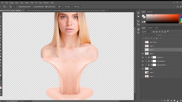 How to make your photo 'BUST' , Photoshop Tutorial смотреть онлайн