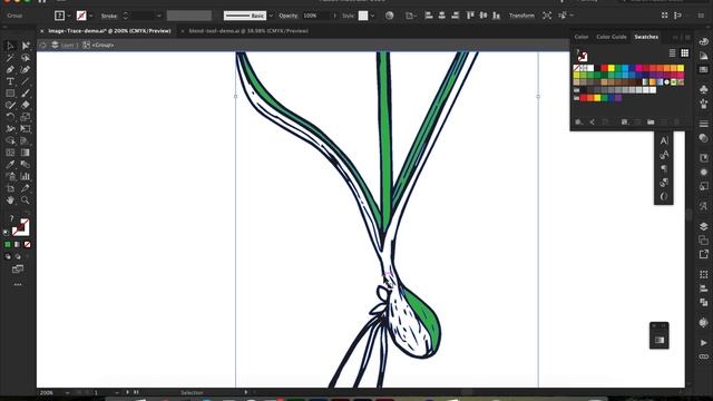 Convert JPG or PNG Image to Vector in Adobe Illustrator with Image Trace смотреть онлайн