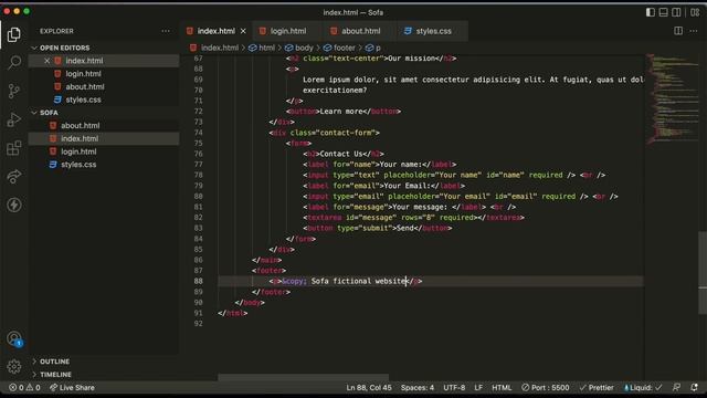 HTML CSS JavaScript tutorial: build a small business website смотреть онлайн