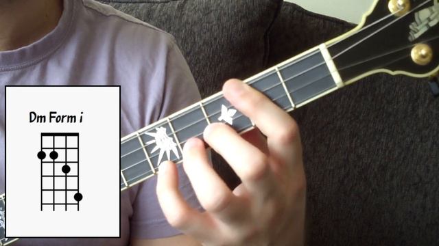 Basic Tenor Banjo Chords: D minor Form i смотреть онлайн