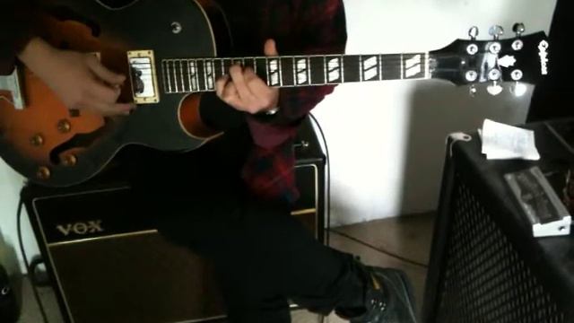 Epiphone ES-175 custom shop DEMO Vox AC30CC2 смотреть онлайн