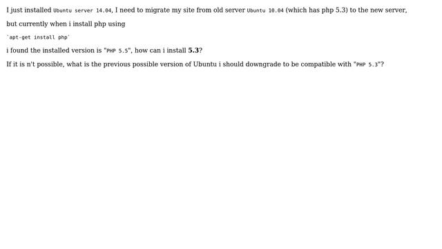 Ubuntu: Install php 5.3 on ubuntu 14.04 смотреть онлайн
