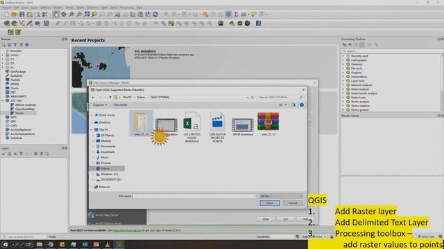 QGIS - How to extract DEM Raster to point and save it to Excel смотреть онлайн