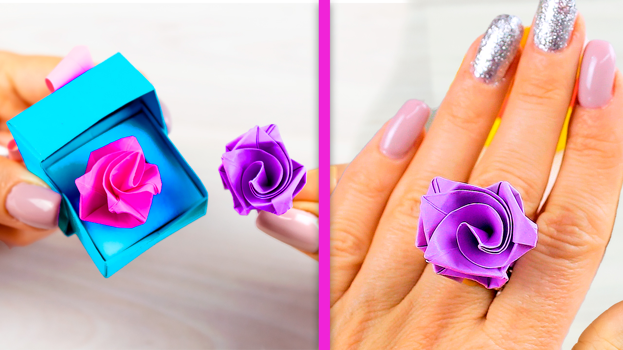 Кольцо из бумаги! Как сделать оригами колечко своими руками?