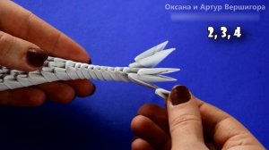 Как сделать Дневную Фурию (подружку Беззубика) из бумаги ✿ Оригами из модулей