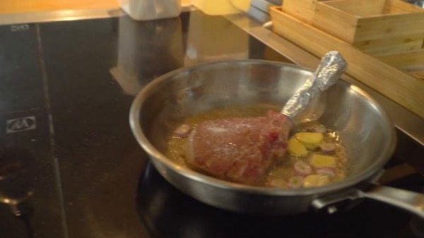 Сочный антрекот с печёным перцем и соусом из картофеля - рецепт №7 от МАТЮХА ШЕФ ? Matuha Chef №7 ?