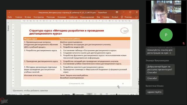 Наталия Никуличева. Методика разработки и проведения дистанционного курса. смотреть онлайн