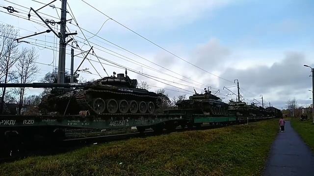 Перевозка танков Т-72
