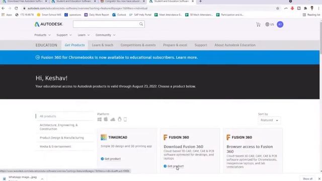 Autodesk Fusion 360, Free one year education license, register download and install смотреть онлайн