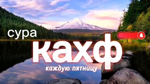 СЛУШАЙТЕ СУРУ КАХФ В ПЯТНИЦУ ПРОЩАЮТСЯ ГРЕХИ МЕЖДУ ДВУМЯ ПЯТНИЦАМИ ИНШААЛЛОХ ?