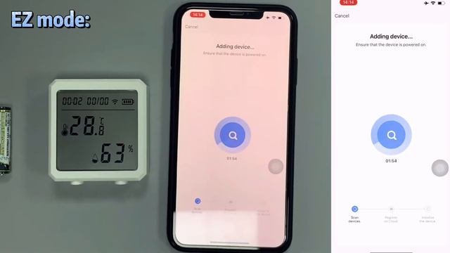 App configure process- Tuya WIFI Temperature & Humidity Sensor (WL-TH01) смотреть онлайн