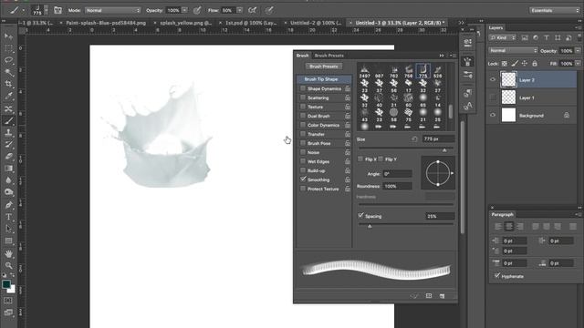 How to make paint splashes in photoshop смотреть онлайн