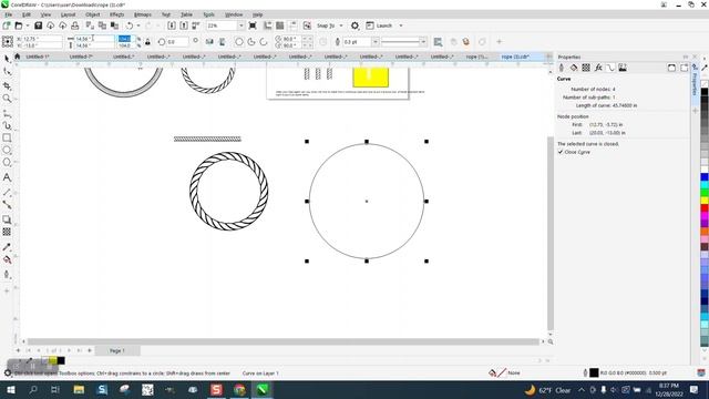 Corel Draw Tips & Tricks ROPE around a Circle смотреть онлайн