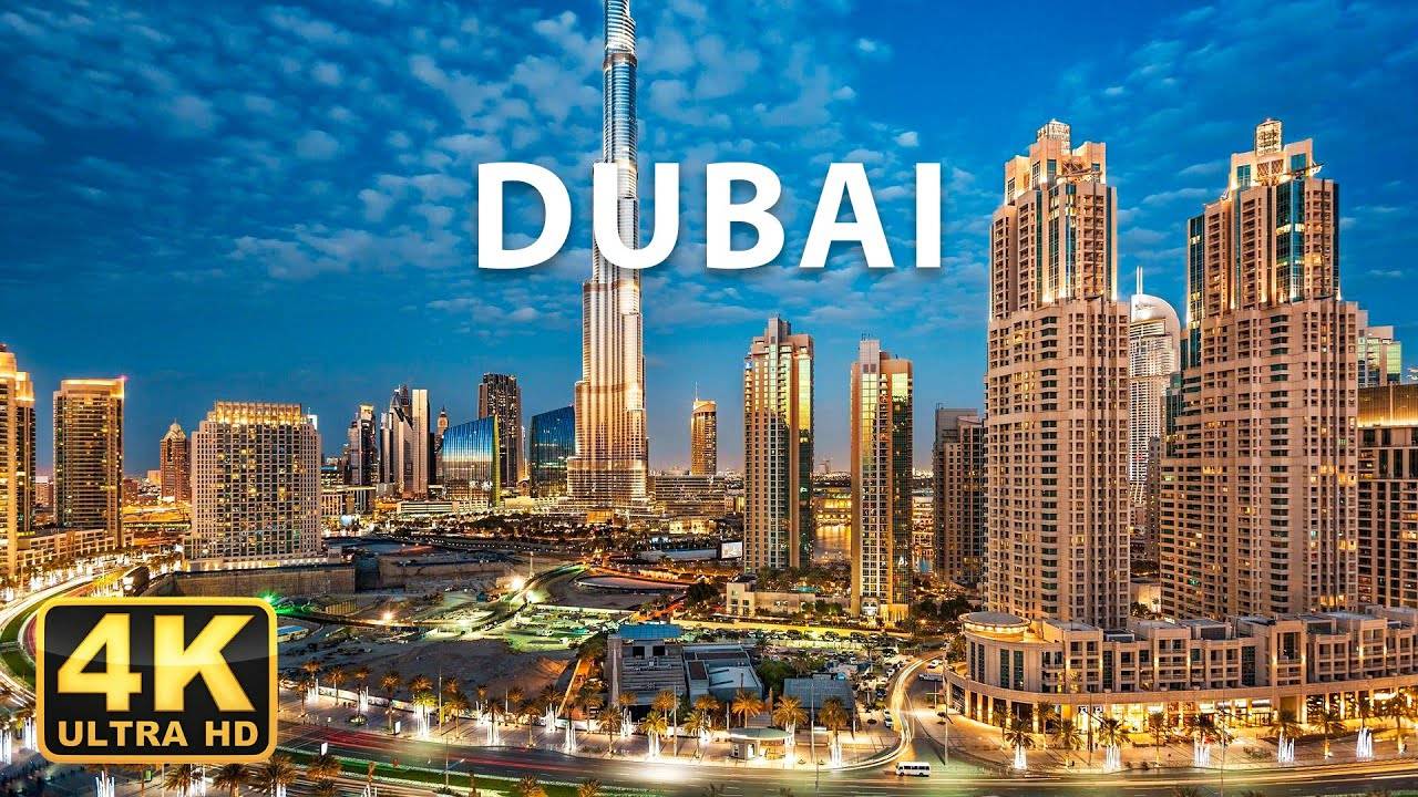FLYING OVER DUBAI 4K UHD - Relaxing Music Along With Beautiful Nature Videos - 4K UHD TV смотреть онлайн