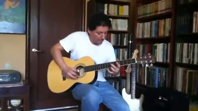 Fingerpicking en una Fender Parlour GDP-100 смотреть онлайн