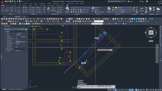 AutoCAD/ Quick Tool/ 5 min draw reinforcement drawing/ speed drafting tips for architecture student смотреть онлайн