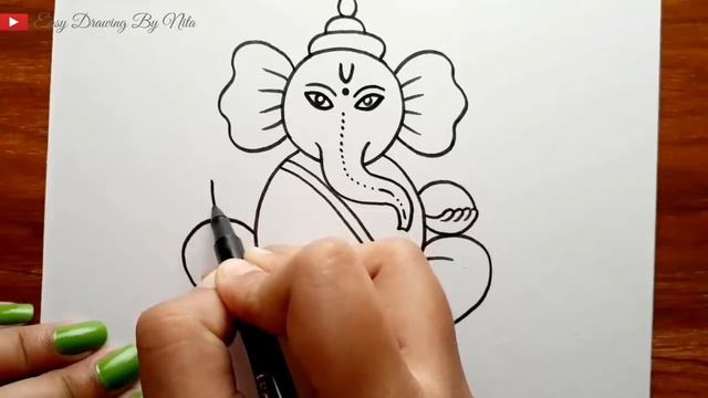 Ganesh ji Ki Drawing || Ganesh Chaturthi Special Drawing || Ganpati Bappa Drawing. смотреть онлайн