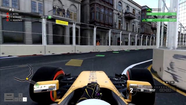 F1 2017 Quick Qualifying at Baku - Keyboard Gameplay (with keyboard overlay) смотреть онлайн