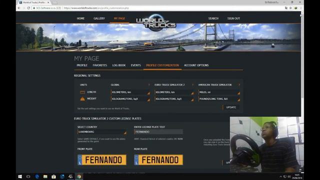 Como colocar sua própria foto no perfil do euro truck simulator 2. смотреть онлайн