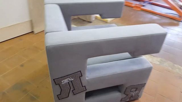 "Кресло - Бресло" серое на заказ от компании Divan78&Design. смотреть онлайн