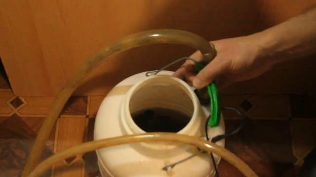 Самодельный внешний фильтр (первая промывка). смотреть онлайн