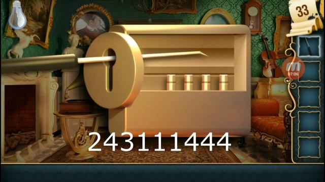 33 Level - Escape Mansion of Puzzles Walkthrough (100 Дверей Дом головоломок) прохождение смотреть онлайн