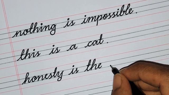 cursive writing sentences || beautiful english Handwriting || handwriting practice || handwriting смотреть онлайн