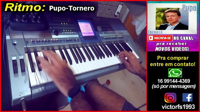 Pupo - Tornero - Ritmo Yamaha PSR 550 1100 E433 E463 740 SX600 S550 S650 e mais 🎹 смотреть онлайн