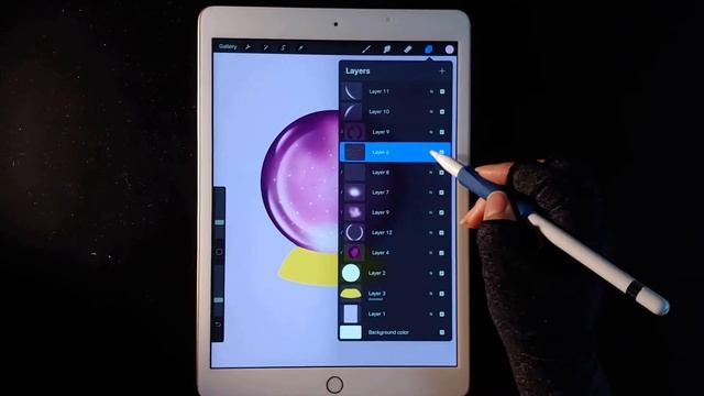 How to Draw a Crystal Ball | Procreate Drawing with iPad смотреть онлайн