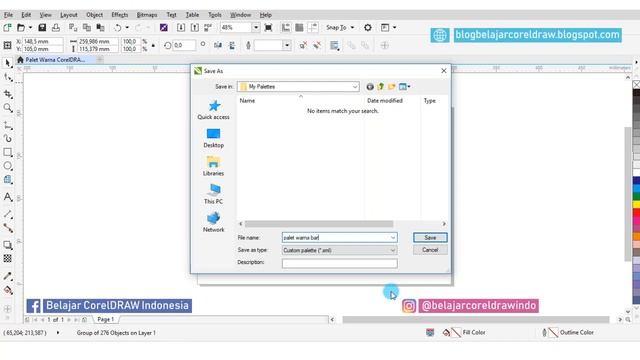 CARA SETTING PALET WARNA SEPERTI ADMIN BELAJAR CORELDRAW смотреть онлайн