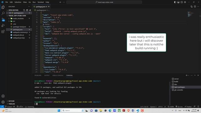 4 - Travel App Project - Udacity - Setup Webpack Successfully and installing all necessary packages смотреть онлайн