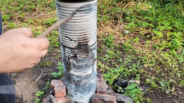 Газ не нужен Бездымная печка самодельная Жарим картошку на даче Еда печки самоделки математ смотреть онлайн
