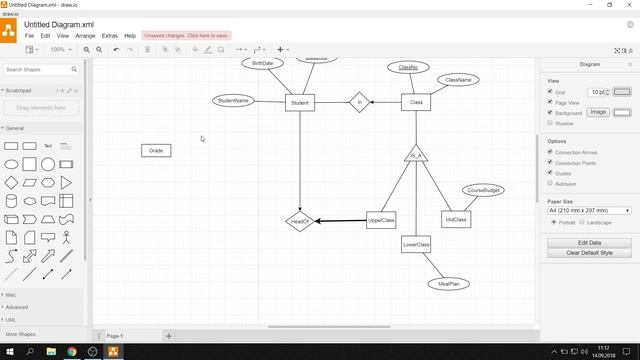 CS 281 - Draw.IO ile E/R Diagram Çizimi смотреть онлайн