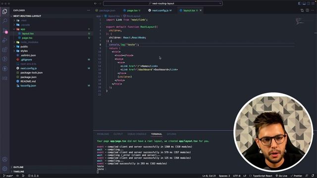 Compartilhando Layout entre páginas com Next.js 13 смотреть онлайн