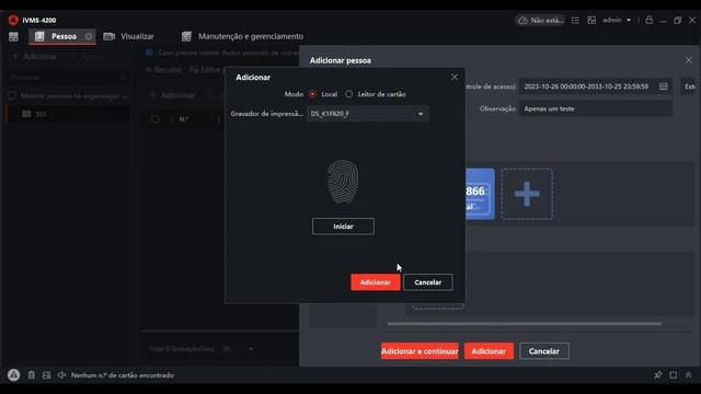 Como cadastra digital e cartão de acesso no DS-K1T501SF Hikvision смотреть онлайн