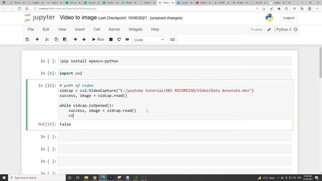 How to extract FRAME from VIDEO & SAVE by Opencv python | Convert video to images смотреть онлайн