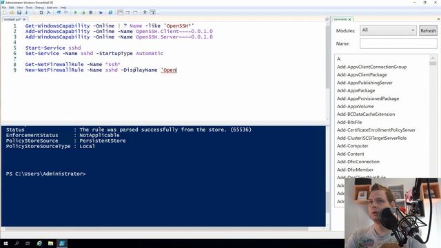 Install OpenSSH on Microsoft Windows Server 2019 and open ssh port 22 in windows firewall смотреть онлайн