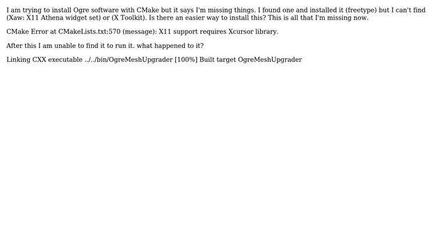Ubuntu: Installing Ogre with CMake смотреть онлайн
