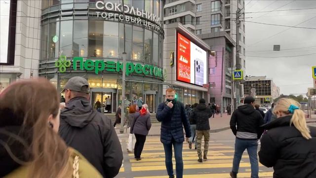 Прогулка по району и парку Сокольники в Москве смотреть онлайн