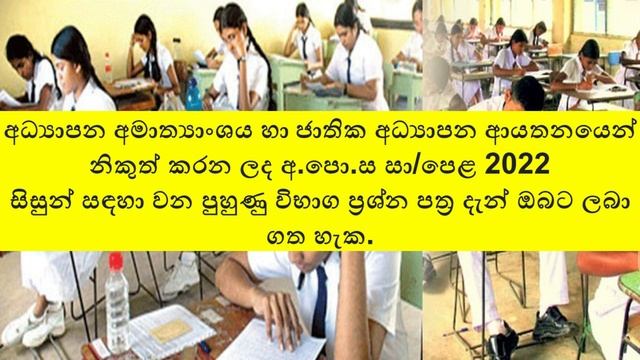 o/l 2022 (2023) Model Papers By Ministry Of Education | Practice Exam papers for GCE O/L 2022 смотреть онлайн