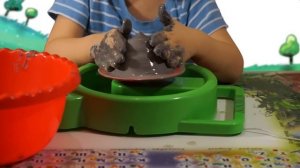 Набор для творчества ГОНЧАР. Обзор от Вовочки. Лепим из глины. Potter's wheel. Sculpt from clay