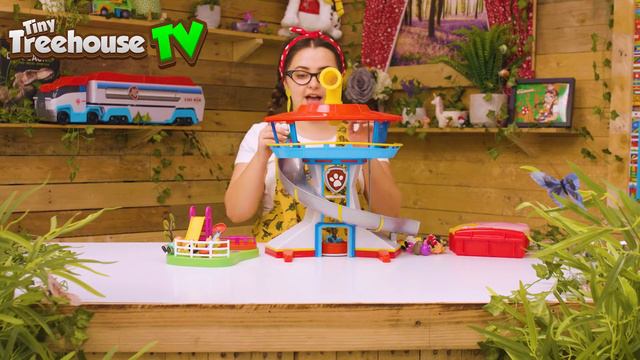 PAW PATROL TOYS STORIES - PEPPA PIG VISIT THE LOOKOUT TOWER смотреть онлайн