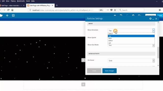 Particles element - XTRA WordPress Theme смотреть онлайн