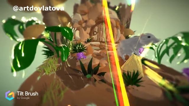 2020 год крысы - VR painting - mixed reality - virtual reality art (Tilt Brush) смотреть онлайн