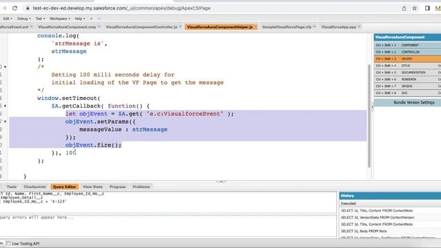 Pass Data from Lightning Aura Component to Visualforce Page in Salesforce смотреть онлайн