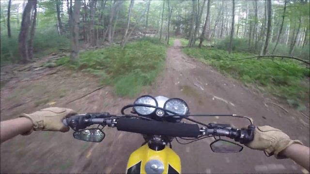 The REAL 1st ride on 1979 Yamaha DT400 Enduro, single trails in the Catskill Mountains v807 смотреть онлайн