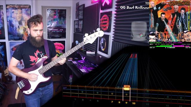 Goldifnger - 99 Red Balloons | BASS Tabs & Cover (Rocksmith) смотреть онлайн